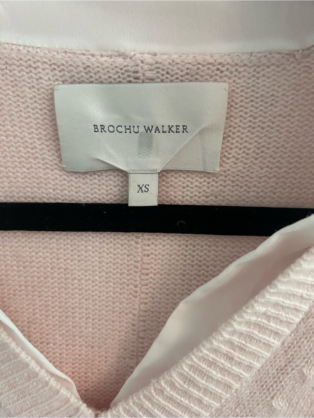 BROCHU WALKER Women's The Looker Layered V-Neck pink XS - Picture 4 of 9